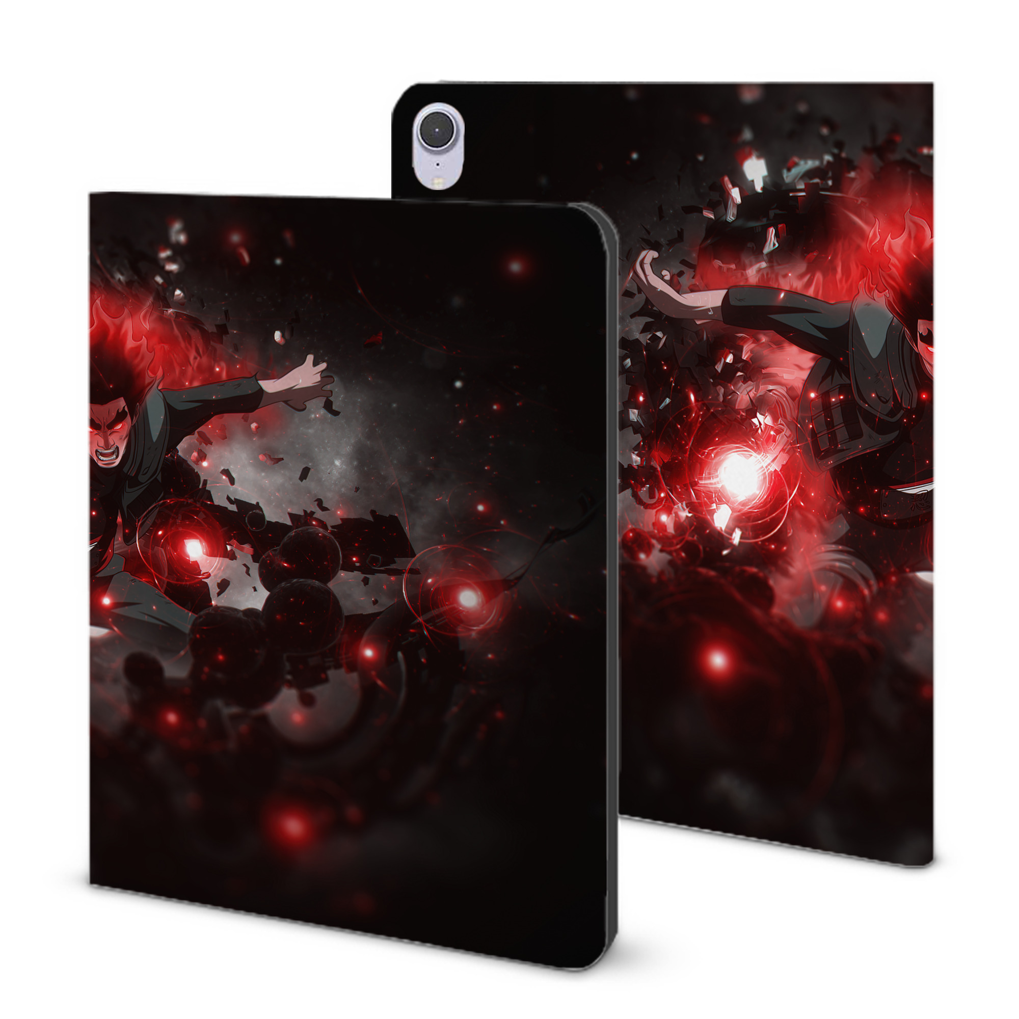 （画像用） NARUTO -ナルト- NARUTO -ナルト- 疾風伝 IPad ケース ブック型 PUレザー TPU 耐衝撃 軽量 薄型 ペン収納なし 全面保護 IPad 各モデル対応